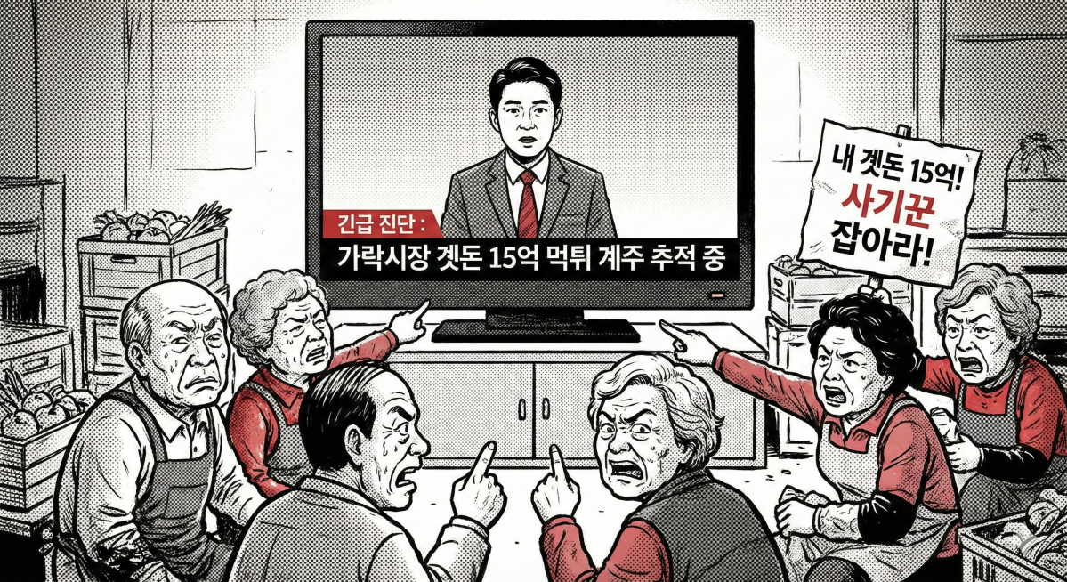 ▲가락시장 40년 계모임 계주 잠적…계주와 곗돈, 계 뜻·계 종류·계 형태 등 관심 (출처=제미나이 나노바나나)