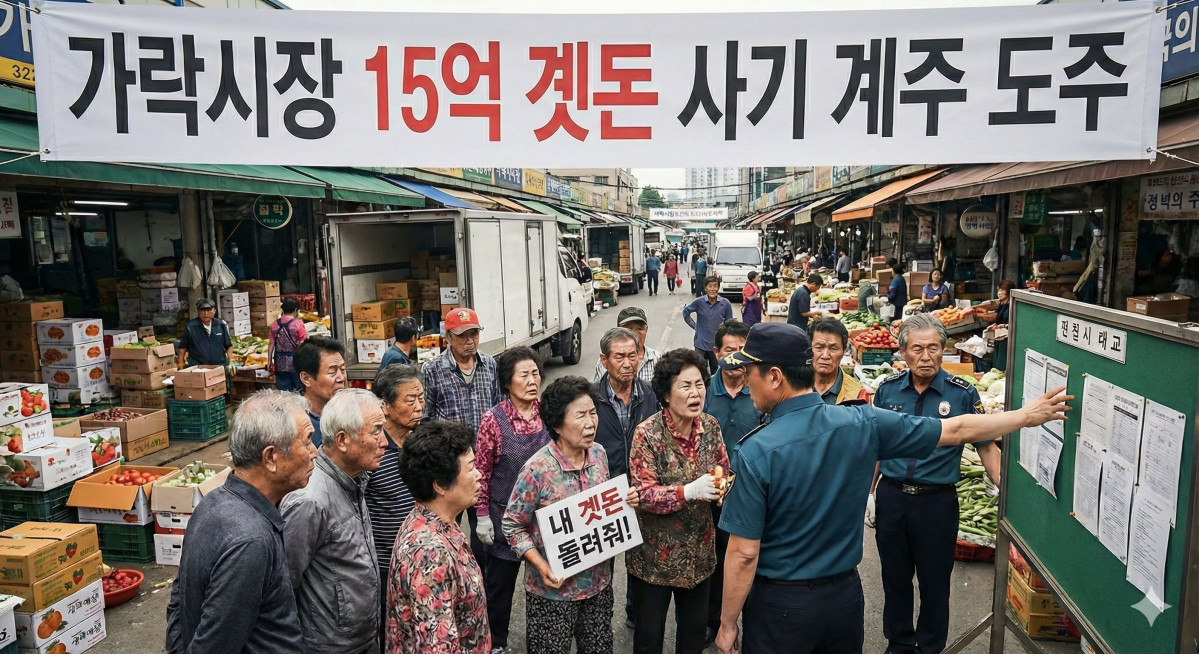 ▲가락시장 40년 계모임 계주 잠적…계주와 곗돈, 계 뜻·계 종류·계 형태 등 관심 (출처=제미나이 나노바나나)