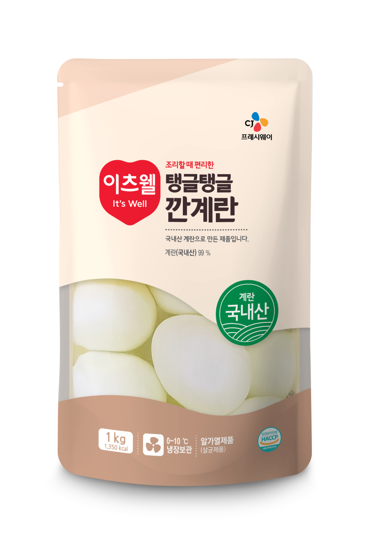 ▲이츠웰 '탱글탱글 깐계란' (사진제공=CJ프레시웨이)