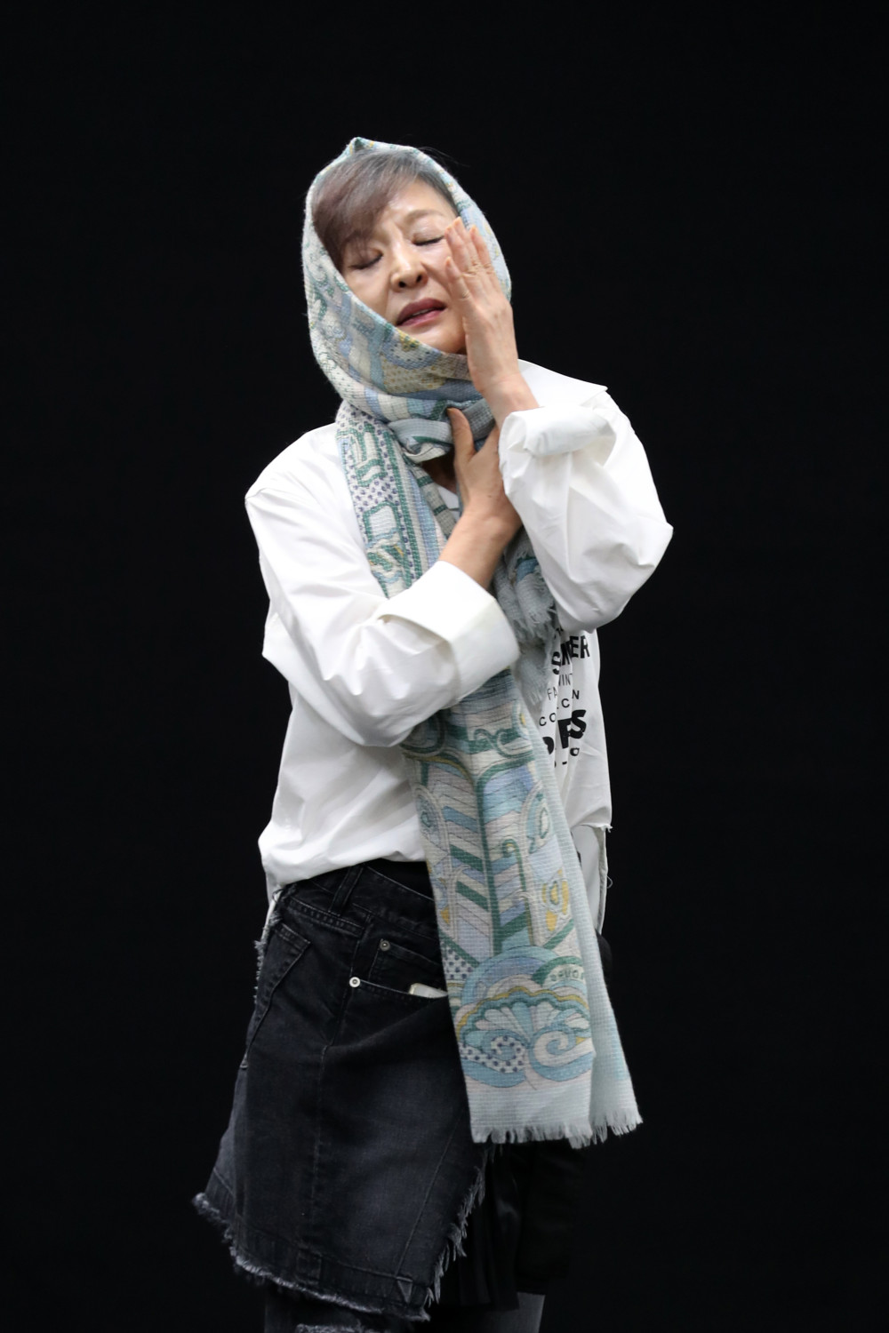 ▲2022년 연극 '햄릿'에 출연한 윤석화. (뉴시스)