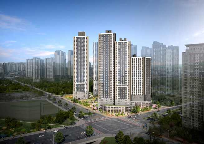 ▲'e편한세상 동탄역 어반원' 투시도. (사진제공=DL이앤씨)