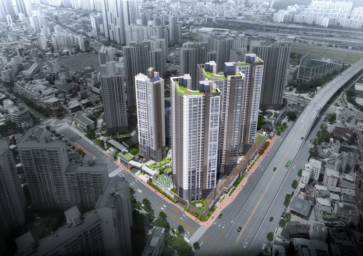 ▲‘힐스테이트 가야’ 조감도