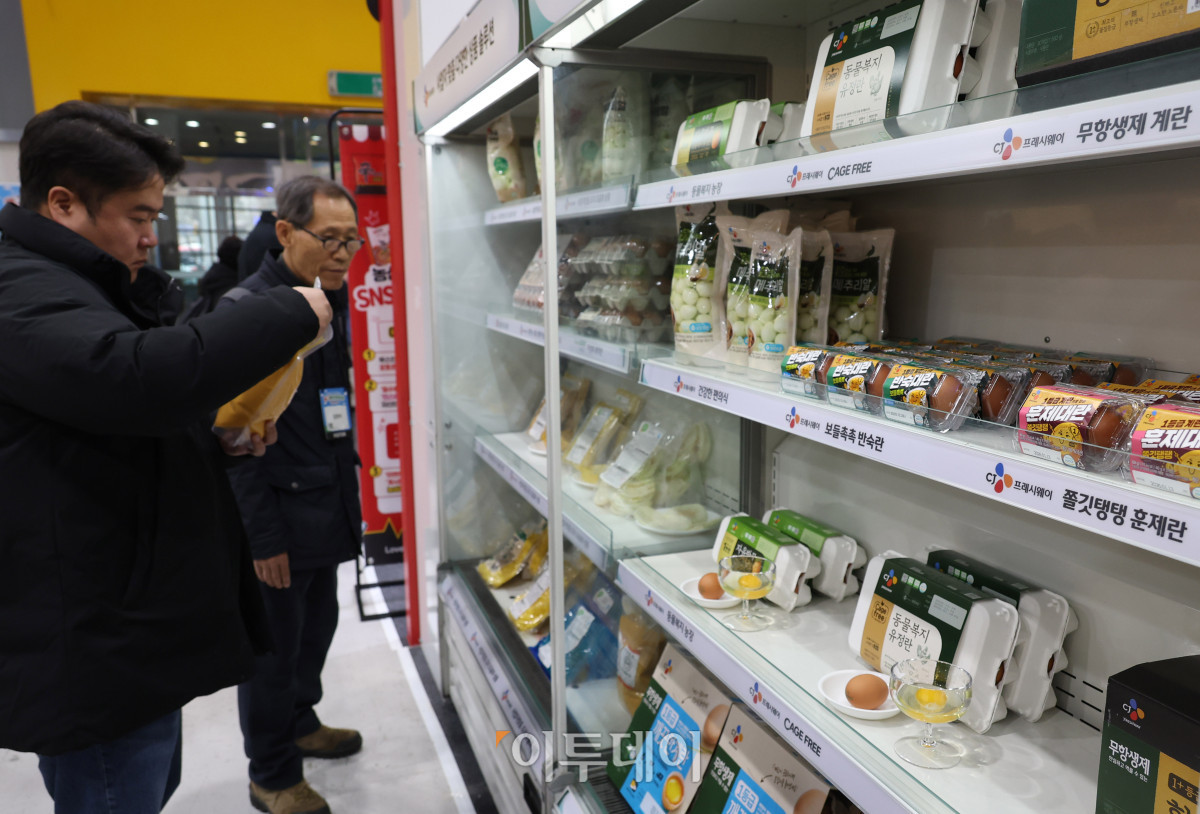 ▲19일 서울 양재 aT센터 제1전시장에서 열린 에그테크코리아 2025(EggTech Korea 2025)에서 관람객들이 부스를 둘러보고 있다. 21일까지 열리는 에그테크 코리아 2025는 '계란·미래·K-푸드·웰니스'를 키워드로 스마트 양계 기술부터 동물복지, 친환경 패키징, 건강한 먹거리까지 계란 산업 전반을 만나볼 수 있다. 고이란 기자 photorean@