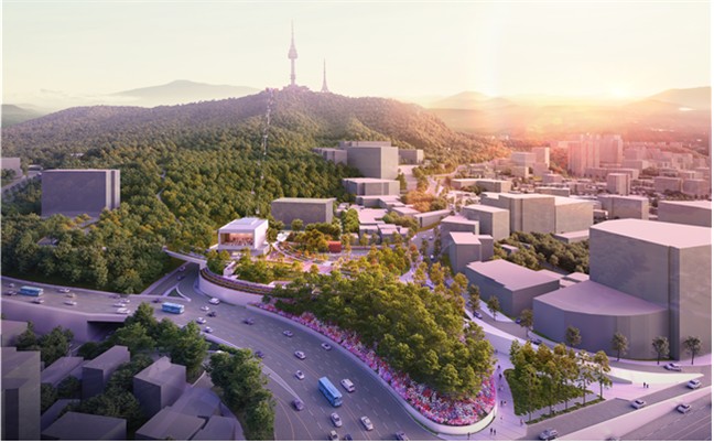 ▲서울시는 지하철 명동역에서 남산 정상까지 5분 만에 갈 수 있는 '남산 곤돌라' 설치를 오는 2027년까지 완료하겠다고 2일 밝혔다. 사진은 남산 곤돌라 조감도 (연합뉴스)