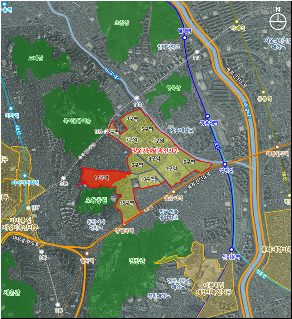 ▲장위 재정비촉진지구 위치도 (서울시)