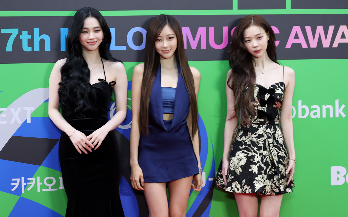 ▲2025 멜론뮤직어워드(MMA2025)에 참석한 그룹 에스파. (뉴시스)