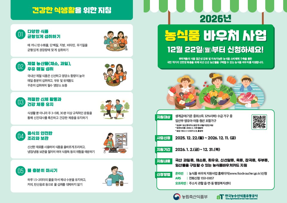 ▲2026년 농식품 바우처 사업 홍보물 (자료제공=농림축산식품부)
