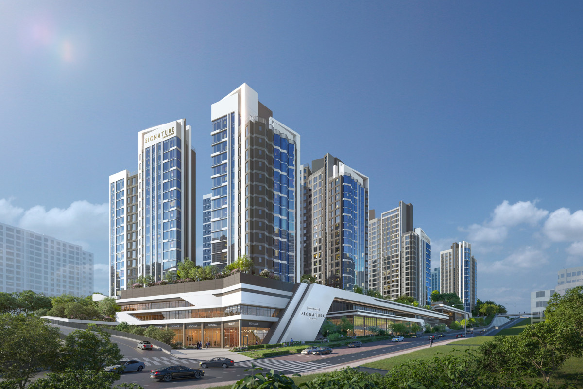 ▲미아4의1구역 주택재건축정비사업 투시도. (사진제공=롯데건설)