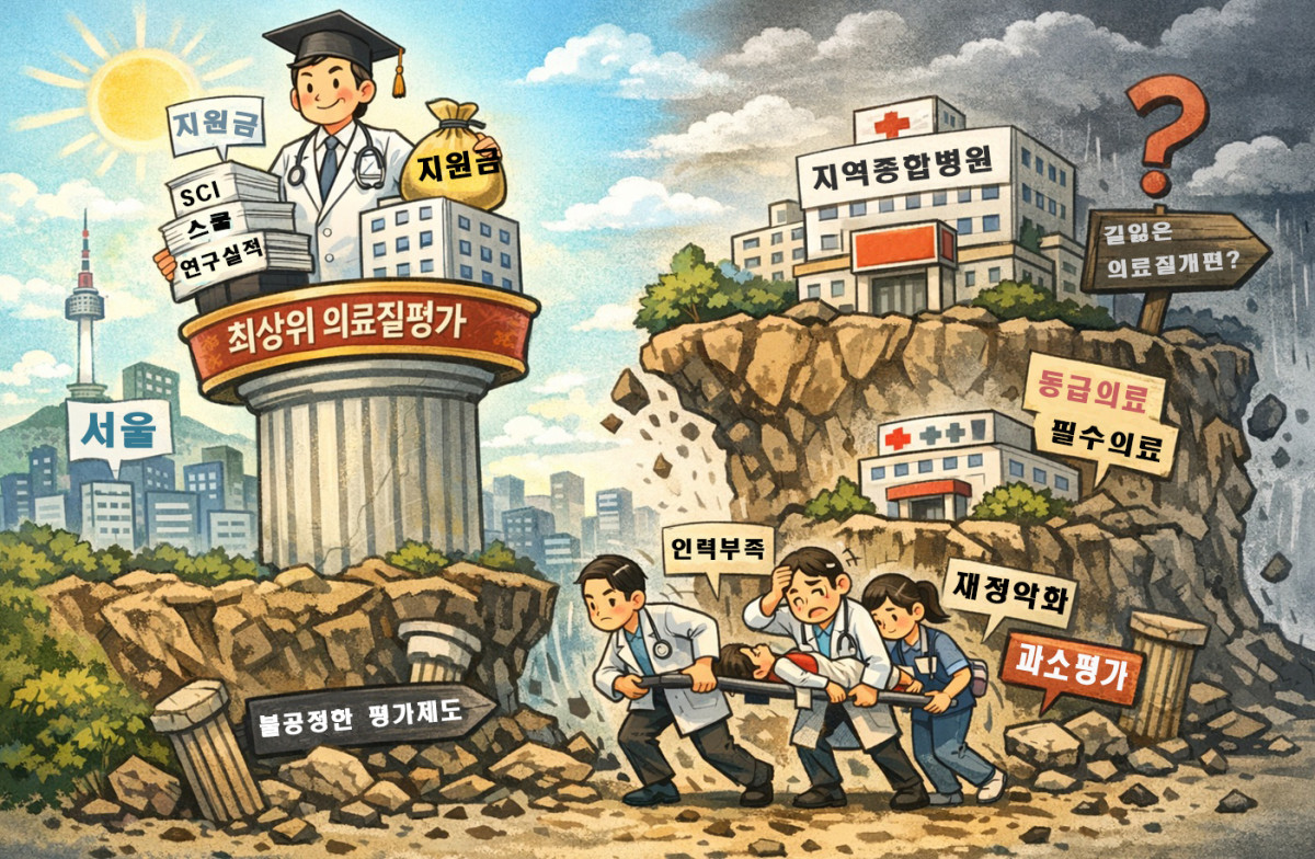 ▲의료평가 일러스트레이션  (서영인기자 @hihiro)