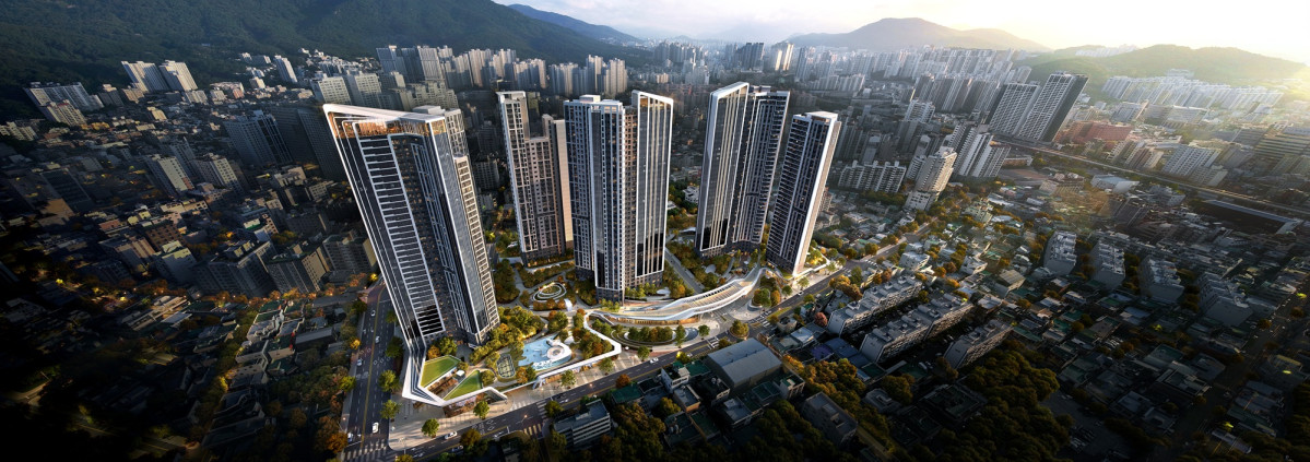 ▲부산 온천5구역 재개발 사업 조감도. (사진제공=HDC현대산업개발)