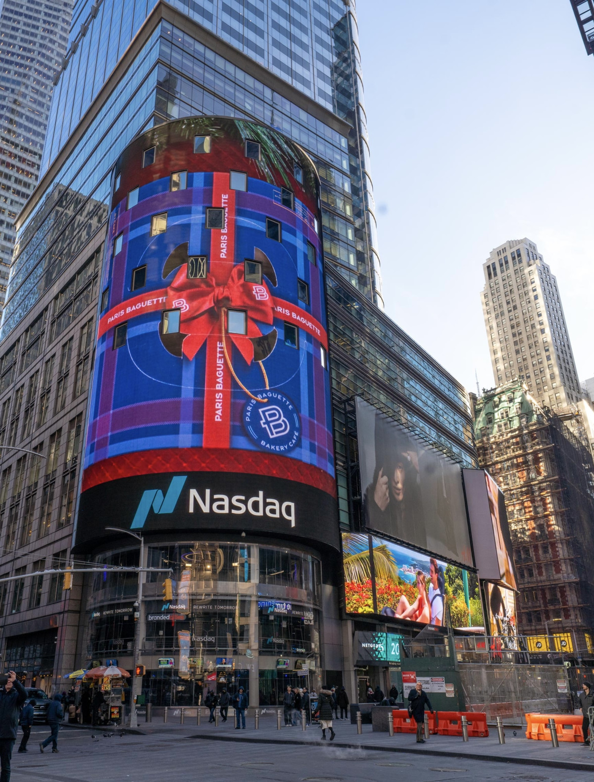 ▲뉴욕 타임스스퀘어 전광판 (사진제공=SPC그룹)