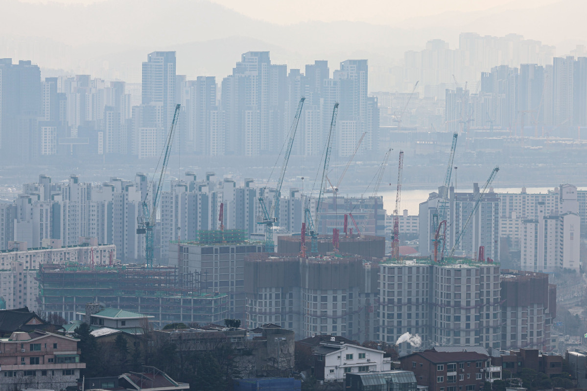 ▲ 서울 용산구 남산에서 바라본 아파트단지 모습. (뉴시스)