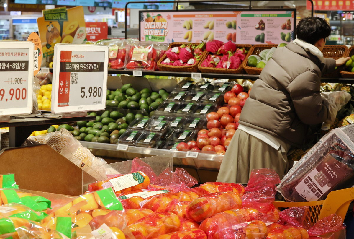 ▲24일 서울의 한 대형마트에서 시민들이 장을 보고 있다.  (연합뉴스)