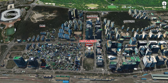 ▲상암 DMC 홍보관 위치도. (사진제공=서울시)