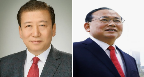 ▲좌로부터 주석수 연제구청장, 안재권 부산시의회 의원  (사진제공= 홈페이지캡처 )