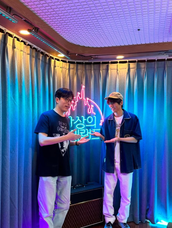 ▲ 故 김영대 평론가(왼), 이승윤. (출처=이승윤SNS)