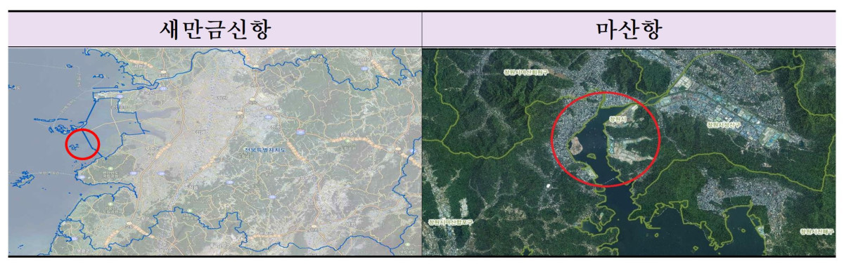 ▲신규 크루즈 기항지 (해양수산부)