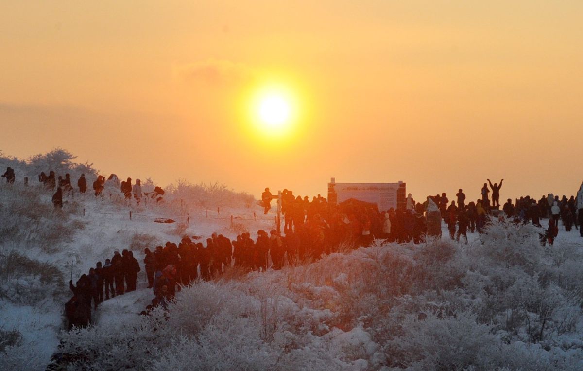 ▲광주 무등산 일출. (사진제공=광주시)
