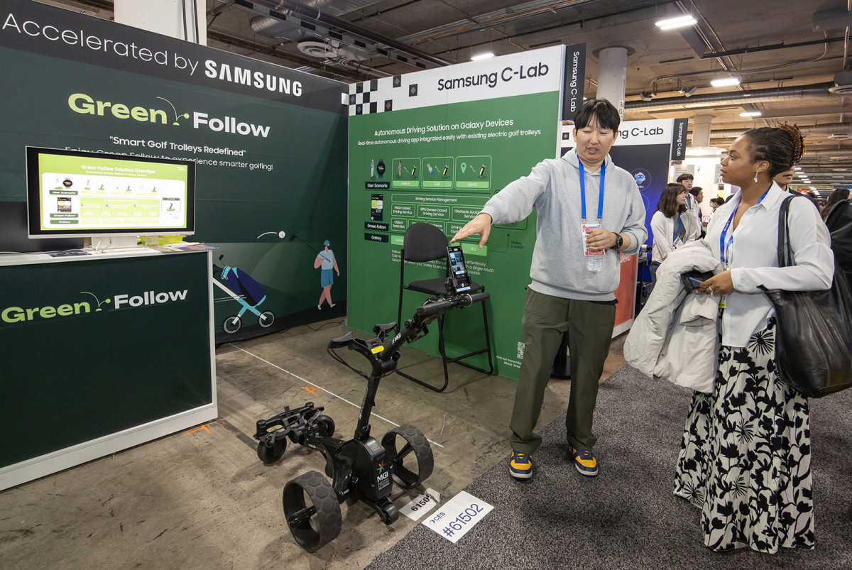 ▲올해 1월 미국 라스베이거스에서 열린 'CES 2025' 당시 삼성전자 C랩 전시관 현장 (사진제공-삼성전자)