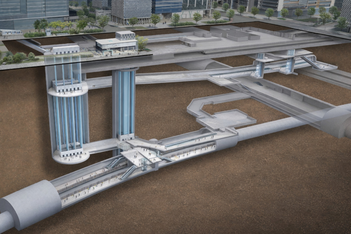 ▲GTX-B 3공구_여의도역사_조감도. (사진제공=대보건설)