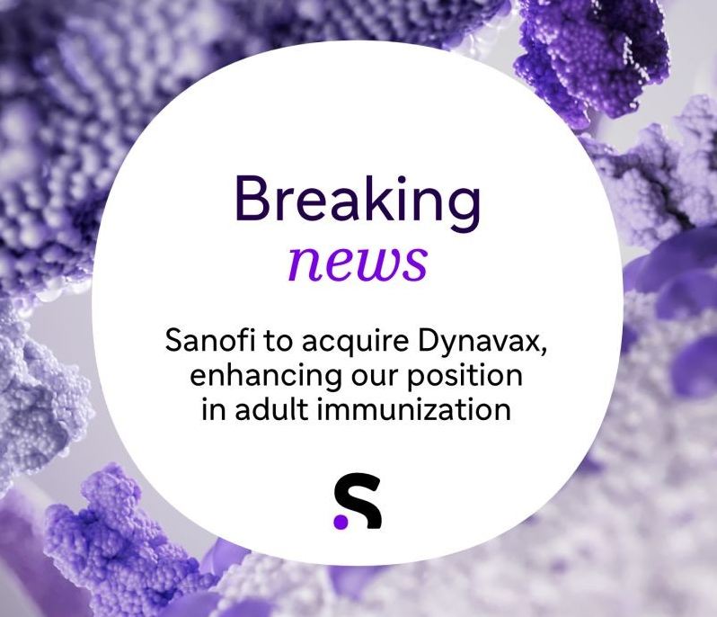 사노피, 다이나백스 22억弗 인수.."성인 백신분야 강화"