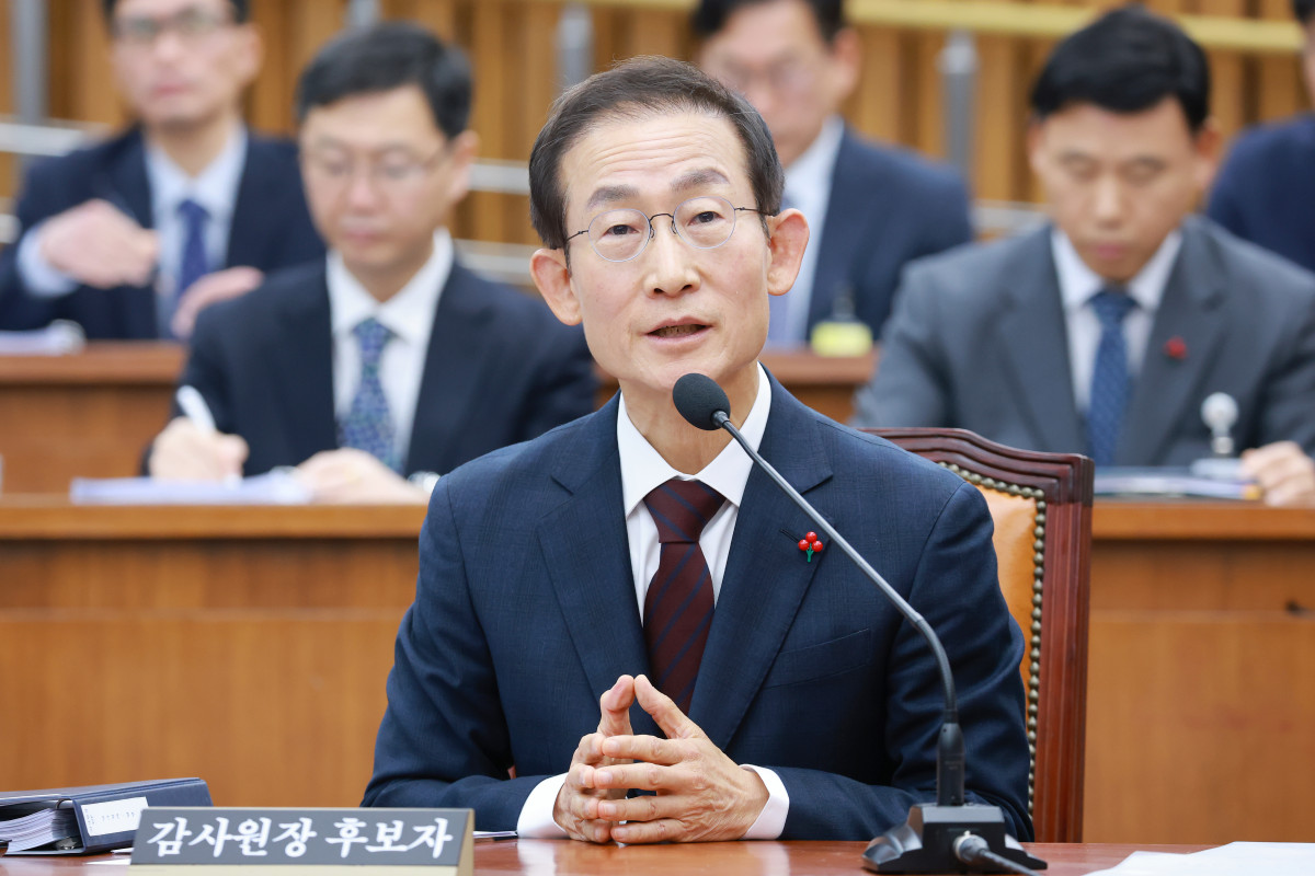 ▲김호철 감사원장 후보자가 29일 국회에서 열린 인사청문회에 출석해 의원 질의에 답하고 있다. 2025.12.29 (연합뉴스)