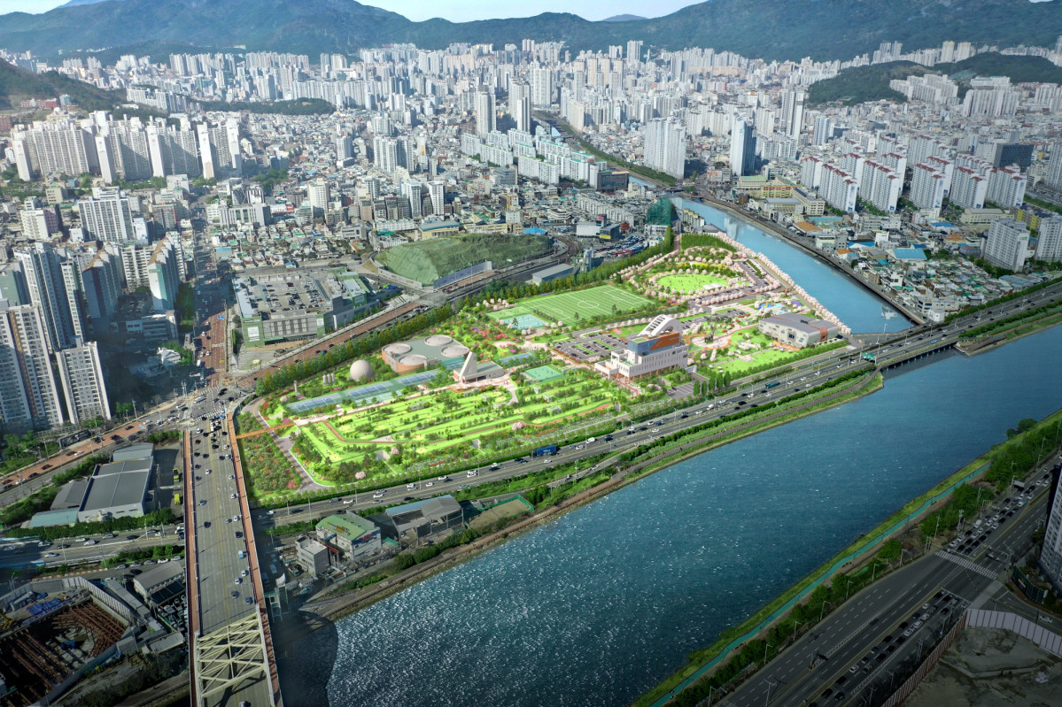 ▲수영공공하수처리시설 현대화 민간투자사업 조감도. (사진제공=한화 건설부문)