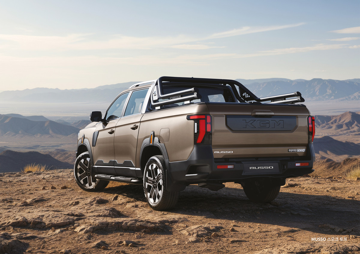 ▲KGM 무쏘 후측면. (사진=KGM)