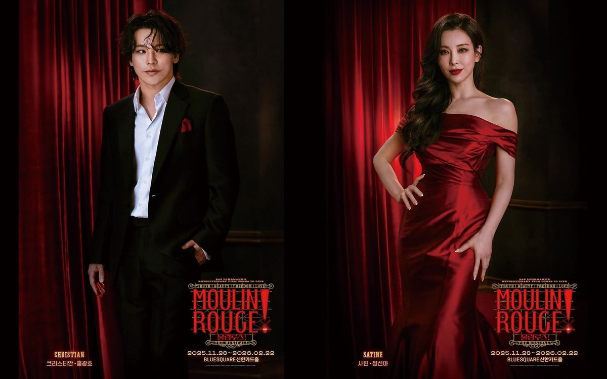 ▲(좌)크리스티안 역의 홍광호, (우)사틴 역의 정선아(CJ ENM)