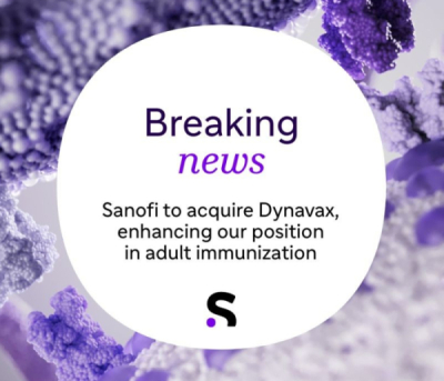 사노피, 다이나백스 22억弗 인수.."성인 백신분야 강화"