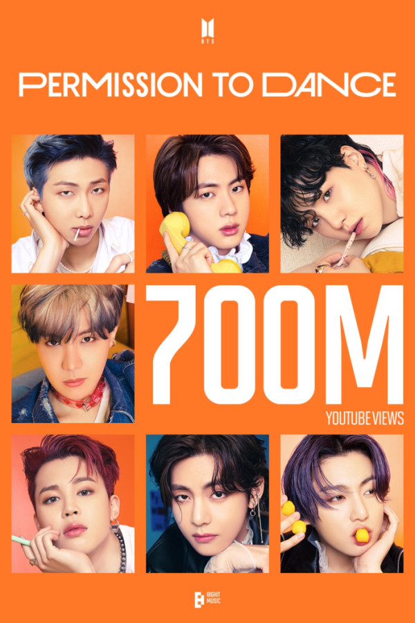 ▲BTS 'PTD' 뮤비 7억 뷰 돌파(사진제공=빅히트 뮤직)