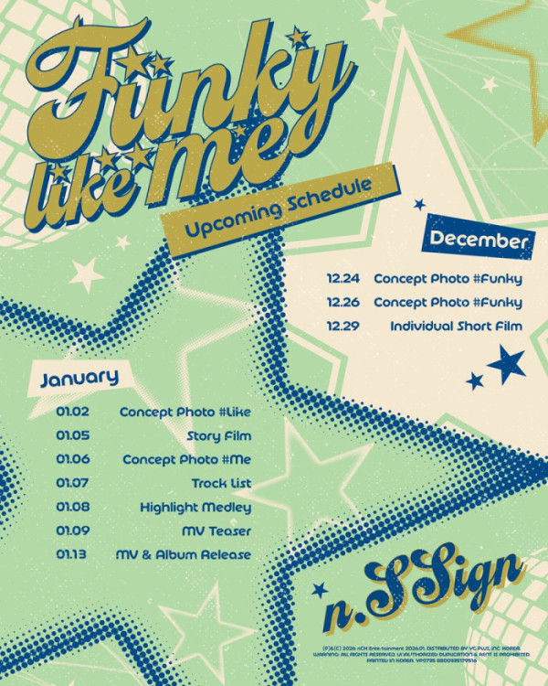 ▲엔싸인 컴백 스케줄(사진제공=nCH 엔터테인먼트)