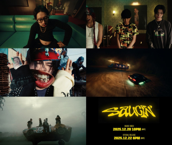 ▲LNGSHOT(롱샷) 선공개곡 'Saucin'' M/V 티저(사진 = MORE VISION (모어비전) 제공)