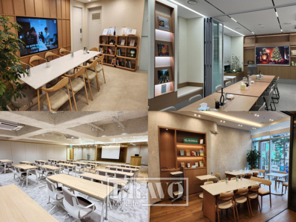 ▲(왼쪽 위부터 시계방향으로) 하나은행 하나더넥스트 서초·선릉·을지로·영등포 라운지 내부 모습. 서지희 기자 jhsseo@, 박지수 기자 jsp@