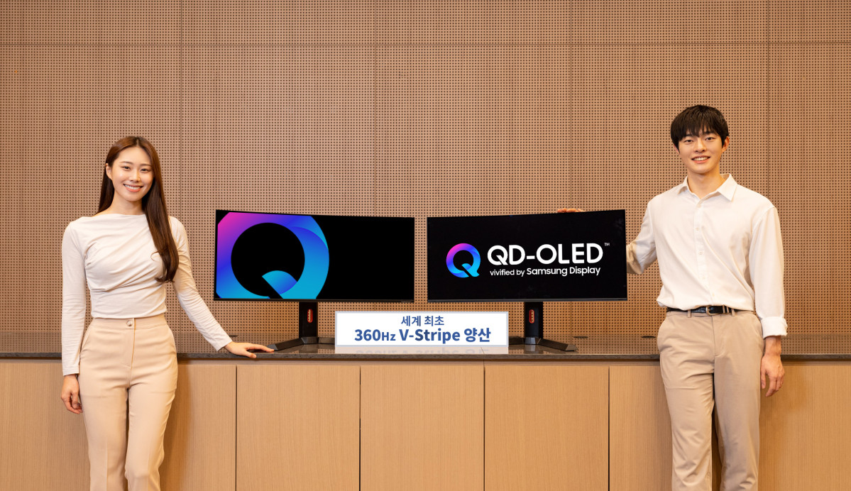 ▲삼성디스플레이가 세계 최초로 출시하는 V-스트라이프 픽셀구조의 34형 360Hz QD-OLED.  (사진=삼성디스플레이)