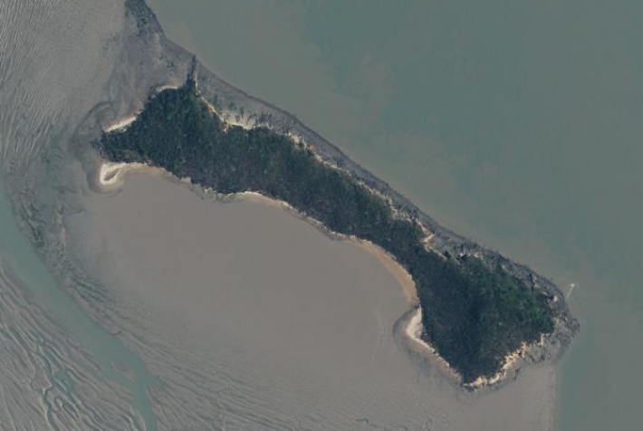 ▲섬 모양이 말을 닮은 전남 신안군 도초면 만년리. (사진제공=전남도)