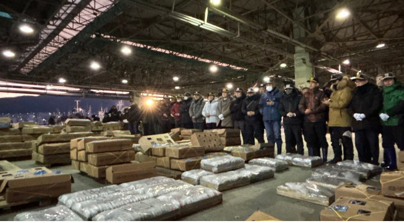 ▲2일 초매식 후 2026년 첫 경매모습 (서영인 기자 @hihiro)