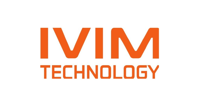 ▲아이빔테크놀로지의 주황색 회사 로고가 6일 인공지능 기반 조직분석 의료기기 출시 소식과 함께 소개되고 있다.