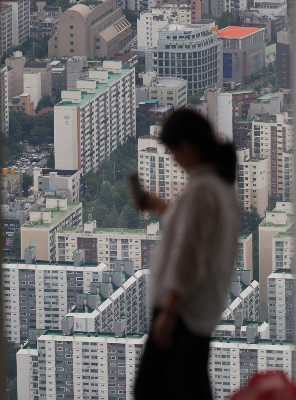 ▲롯데월드타워에서 내려다 본 서울 아파트 전경. 고이란 기자 photoeran@ (이투데이DB)