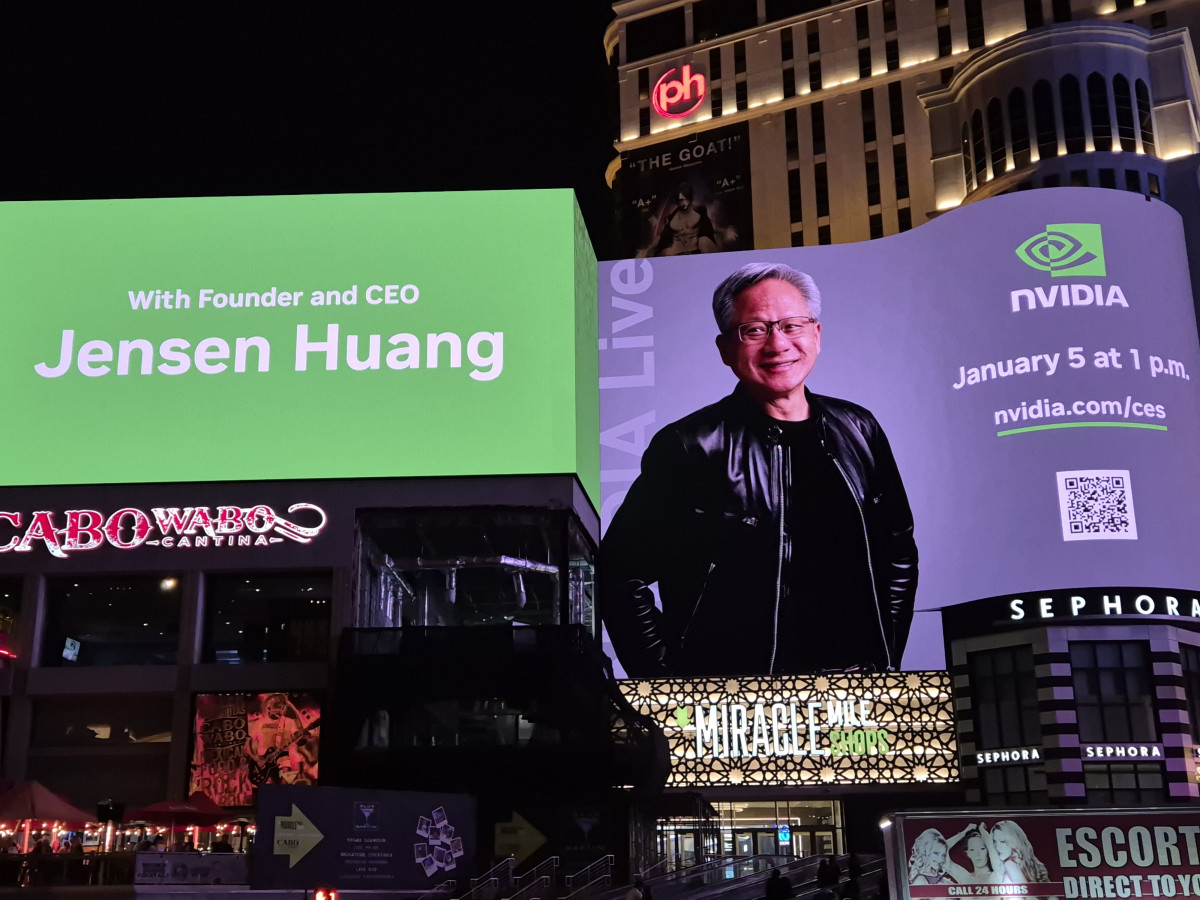 ▲젠슨 황 엔비디아 CEO가 5일(현지시간) 미국 라스베이거스 퐁텐블로 호텔에서 특별연설을 진행한다. (박민웅 기자 pmw7001@)