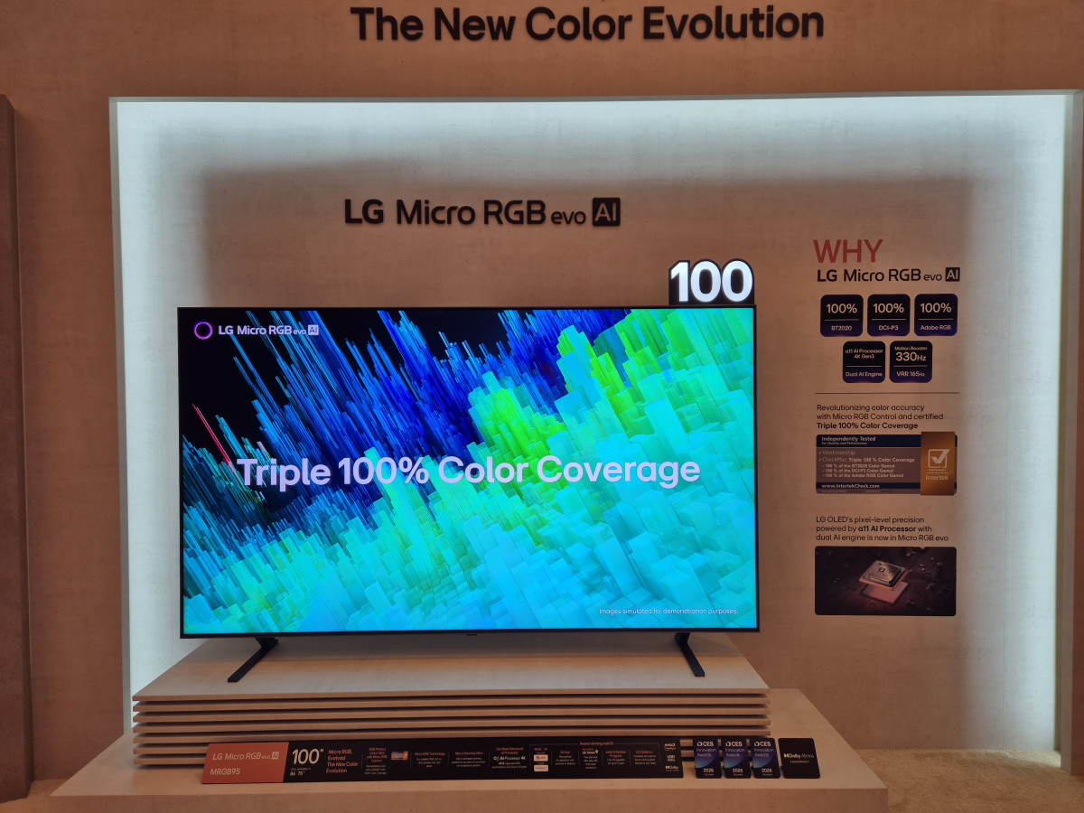 ▲LG전자 ‘LG 마이크로RGB 에보(evo)’ (박민웅 기자 pmw7001@)