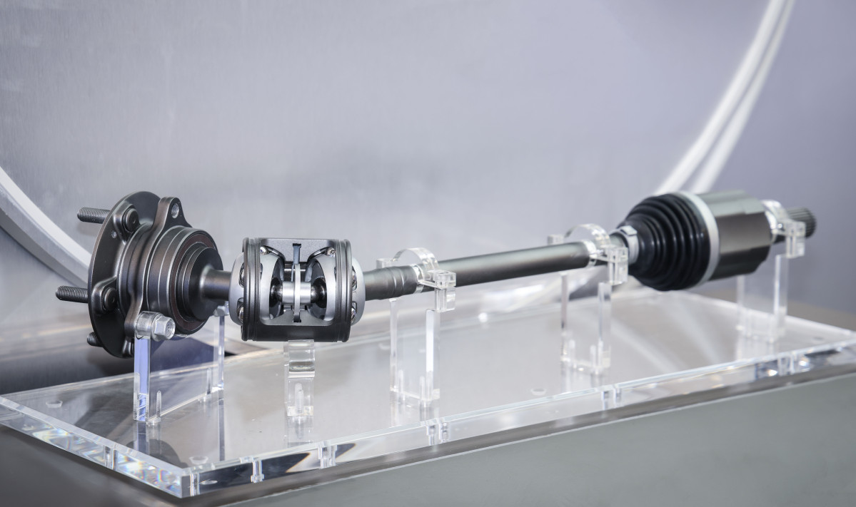 ▲현대위아가 6일부터 9일까지(현지시각) 미국 라스베이거스에서 열리는 2026 국제전자제품박람회(Consumer Electronics Show, CES 2026)에 전시한 ‘듀얼 등속조인트(Dual C.V.Joint)’의 모습. (사진=현대위아)