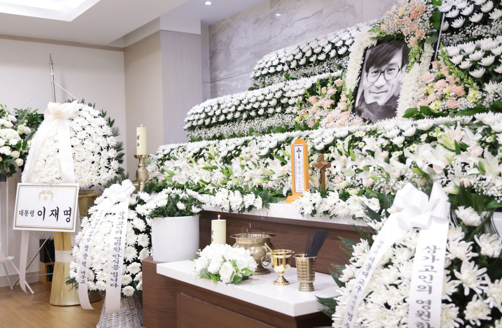 ▲배우 안성기의 빈소가 5일 서울 서초구 서울성모병원 장례식장에 마련됐다. (사진공동취재단)