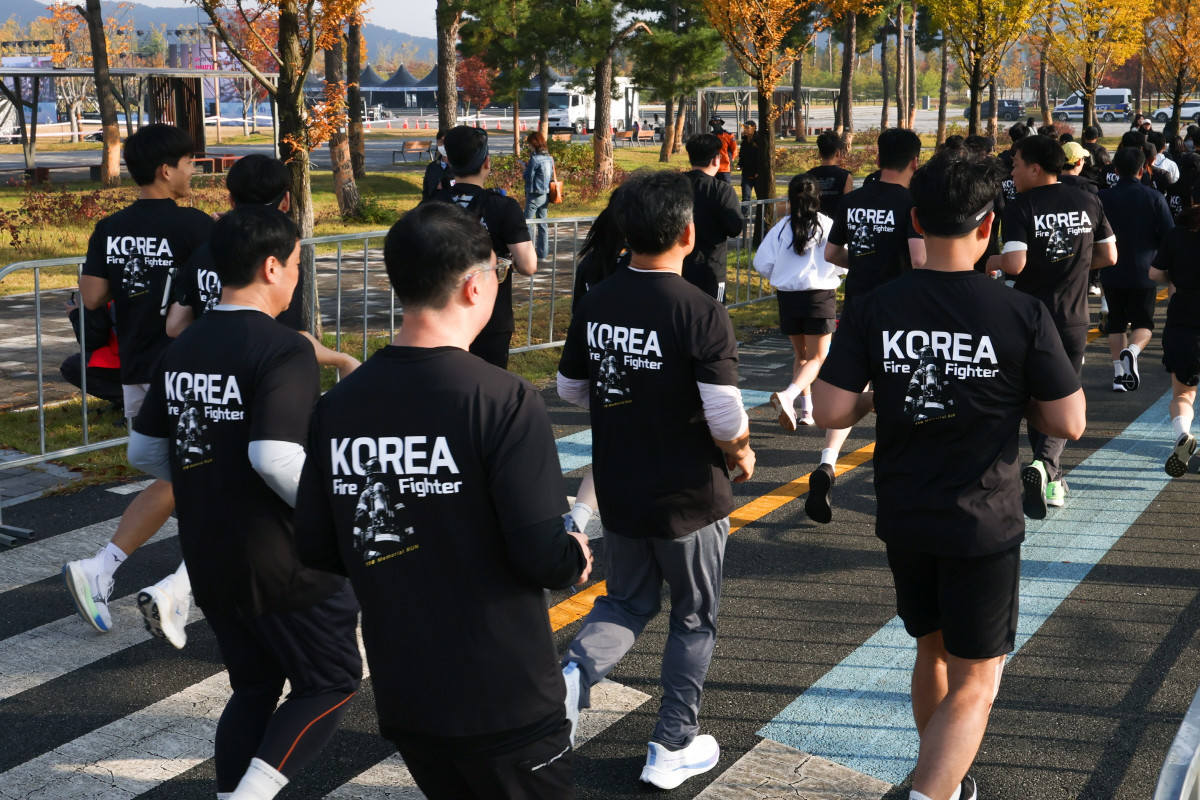 ▲지난 11월 진행된 ‘119 메모리얼데이’ 행사 현장 모습. (사진제공=LG유플러스)