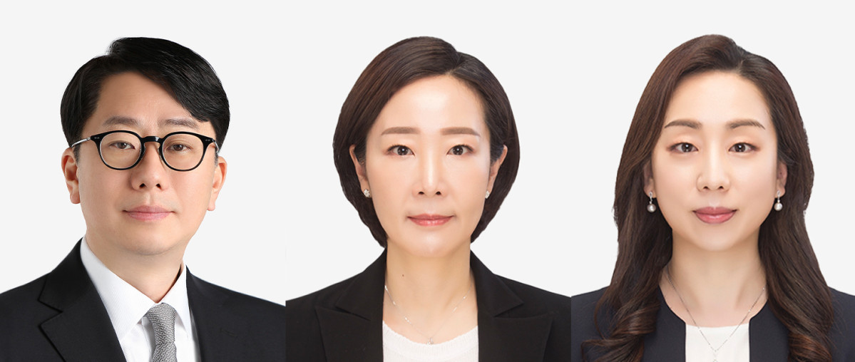 ▲임석진 외국변호사(뉴욕주 1997, 홍콩 2001), 채연정 변호사(연수원 33기), 제갈민정 외국변호사(뉴욕주 2007). (출처=법무법인 화우 )