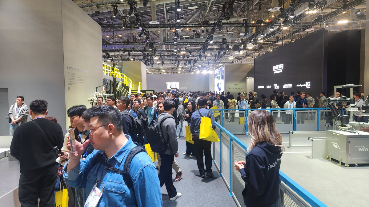 ▲CES 2026 현대자동차그룹 부스에 사람들이 몰린 모습. 김채빈 기자 @chaebi