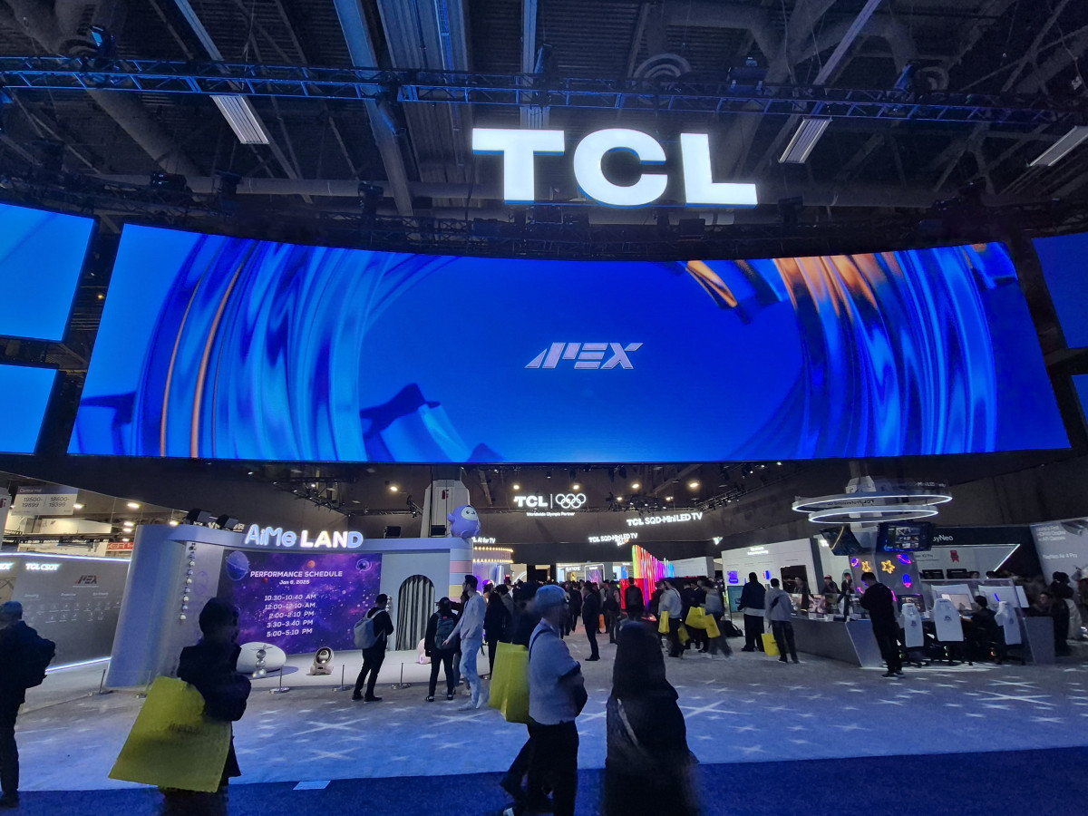 ▲TCL CES 2026 전시 부스 전경 (박민웅 기자 pmw7001@)