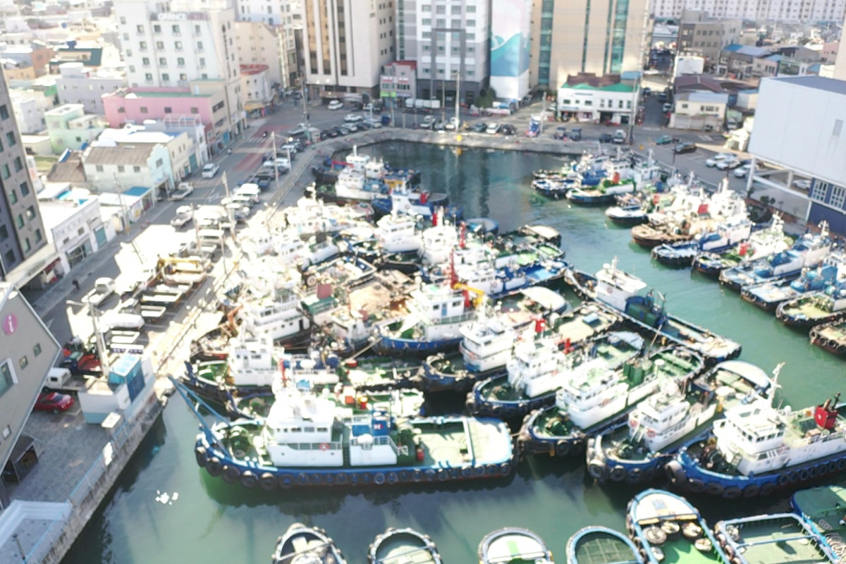 ▲대교동 호안 예부선계류지 전경 (사진제공=부산항만공사 )