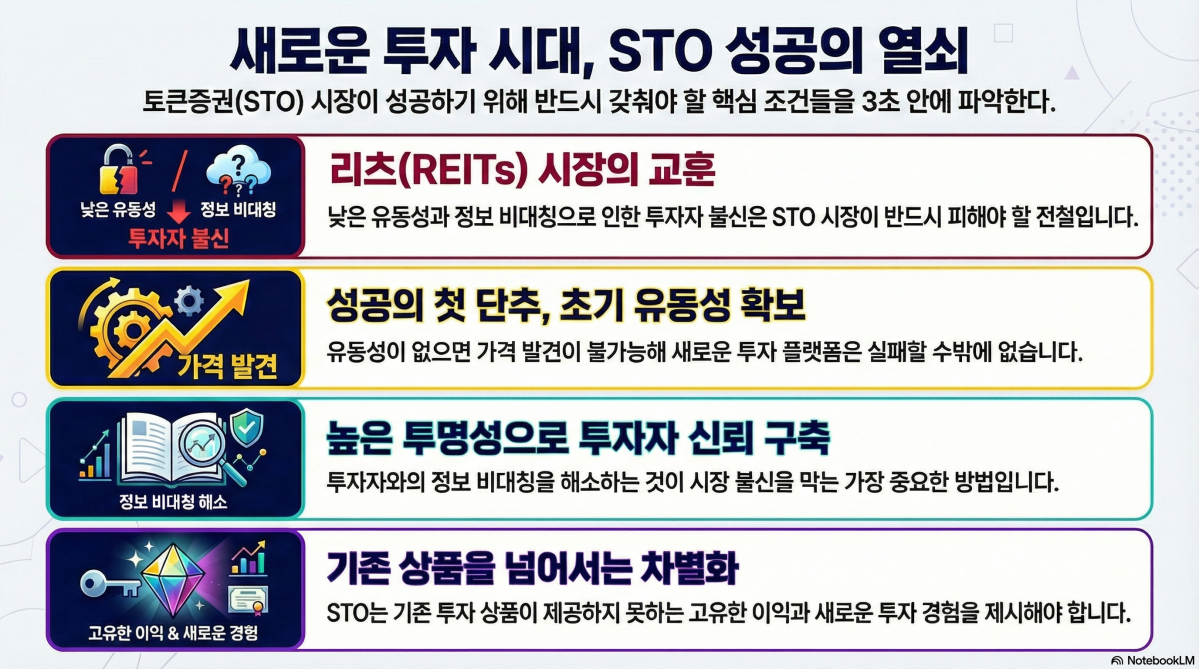 STO 시장 성패 가를 첫 시험대는 유동성…리츠 사례의 시사점