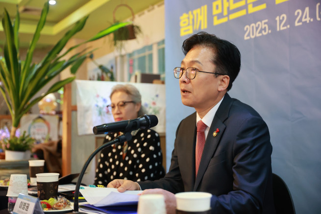 ▲이병권 중소벤처기업부 제2차관이 24일 대전 꿈꾸는 숲에서 열린 ‘제6차 소상공인 성장 릴레이 간담회’에서 인사말을 하고 있다. (사진제공=중소벤처기업부)